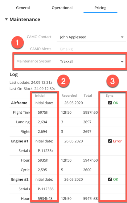 Configuration in FL3XX