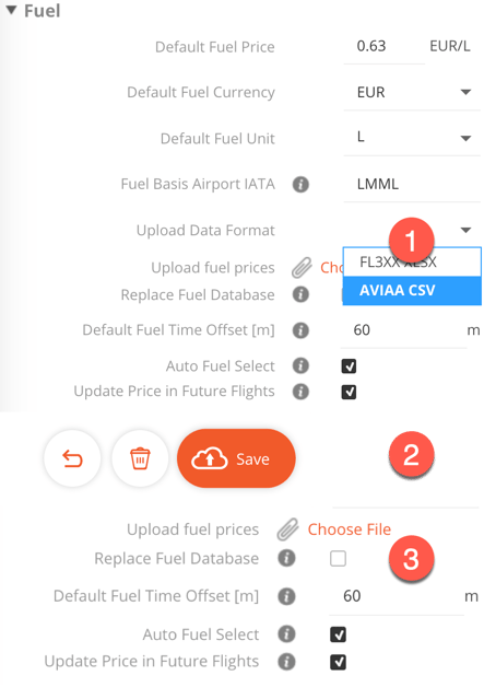 AVIAA Fuel Data Import