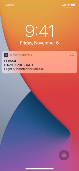 Flight Release notifications
