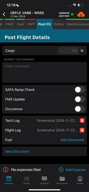 All Docs” and “Flight Docs”