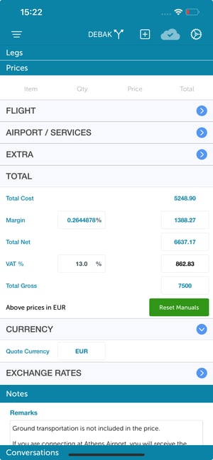Access the Quote Currency Selection