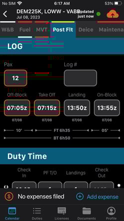 Adding Post-Flight Data