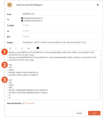 Slot message format V1Lge