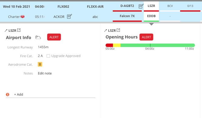 Airport Opening Hours & Alerts