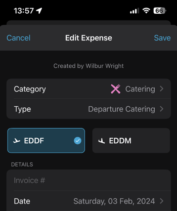 Managing Expenses in the Crew App