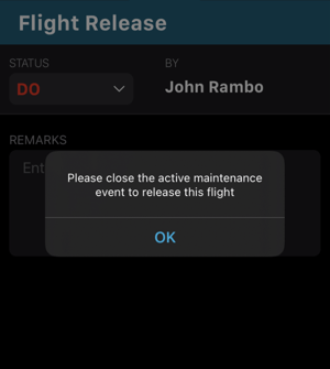 Flight Status Management during Aircraft Maintenance