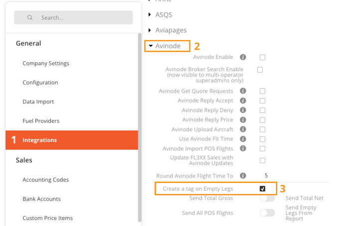 Automating Avinode's Empty Leg Tags
