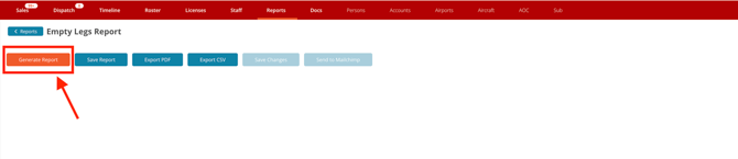 Generate an empty legs report in FL3XX