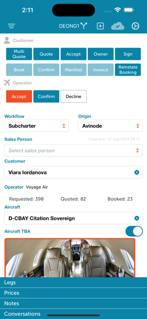 Broker Subcharter Workflow