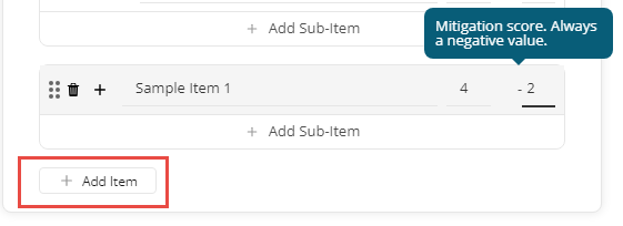 Add Items within a Category