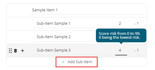 Add Sub-Item
