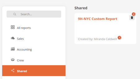 Shared Reports 