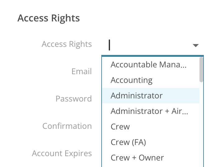 Access Rights