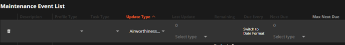How to enter and manage Maintenance Event Lists