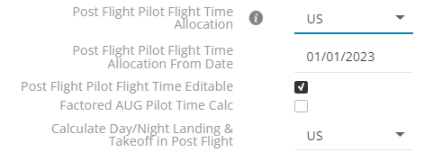 Calculate Day/Night Landing & Takeoff in Post Flight