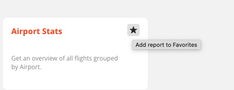 Favourite Reports 