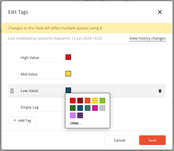 Creating & Editing Tags
