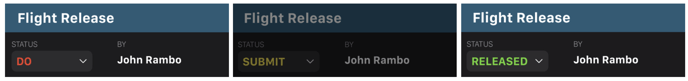 Use the "STATUS" drop-down list