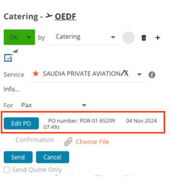 Purchase Orders (Exclusive with Exigy)
