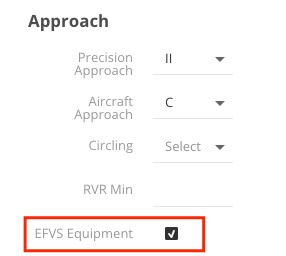 Activate EFVS Equipment
