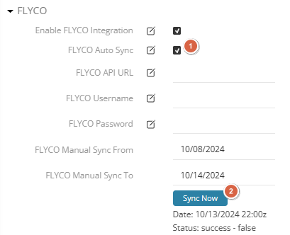 FLYCO Configuration