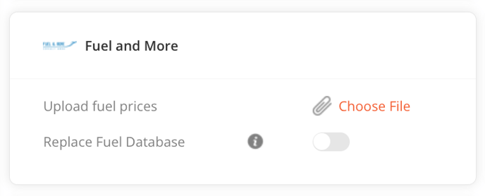 Go to SETTINGS → FUEL PROVIDERS