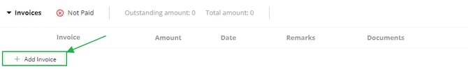invoices panel