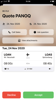Notifications: Flight approvals