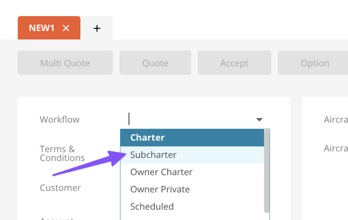 subcharter workflow