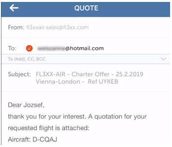Send Quote, Owner Approval, Book, Confirmation, and Other Messages
