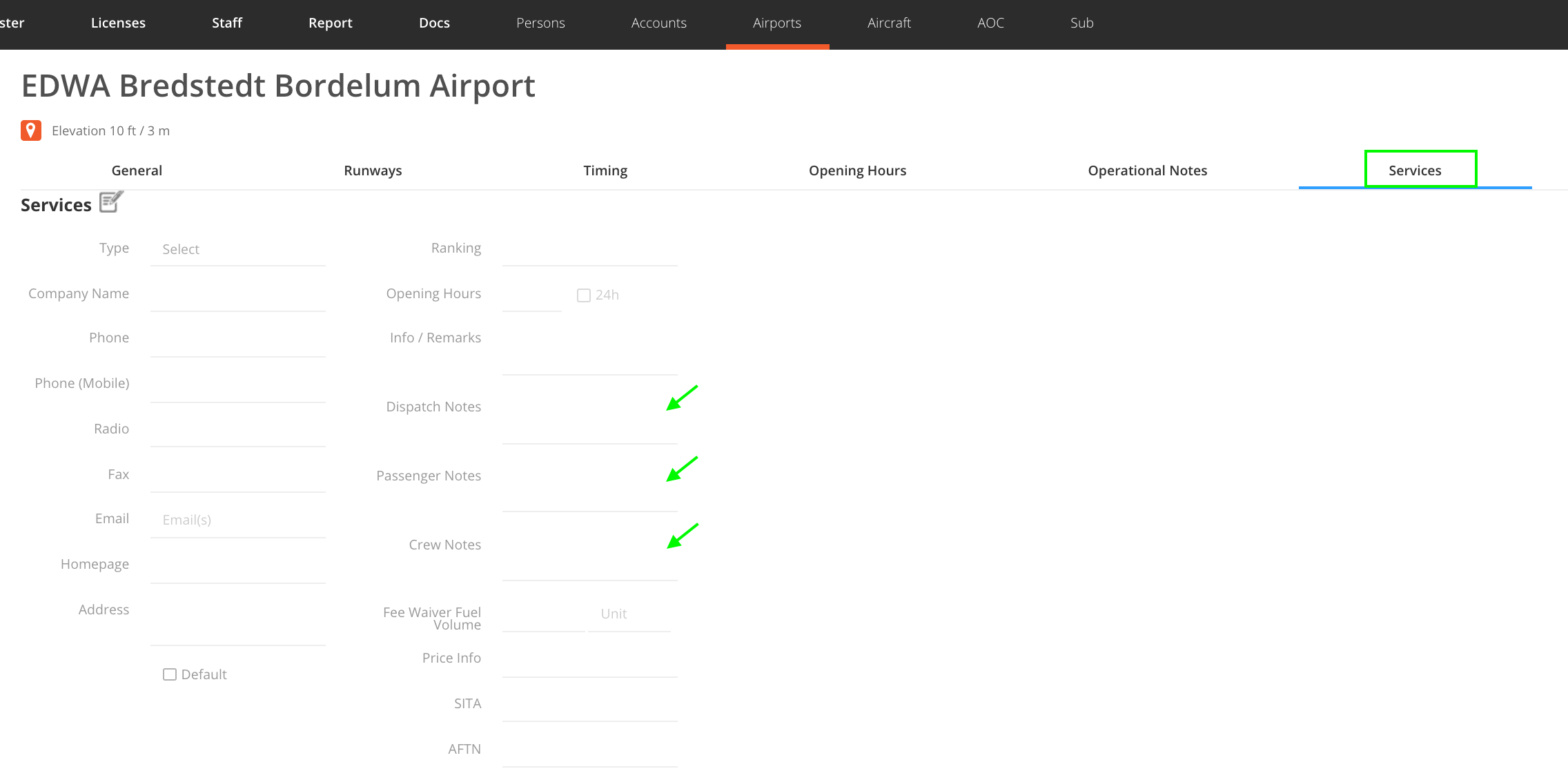 Arranging FBO and Ground Handling Services