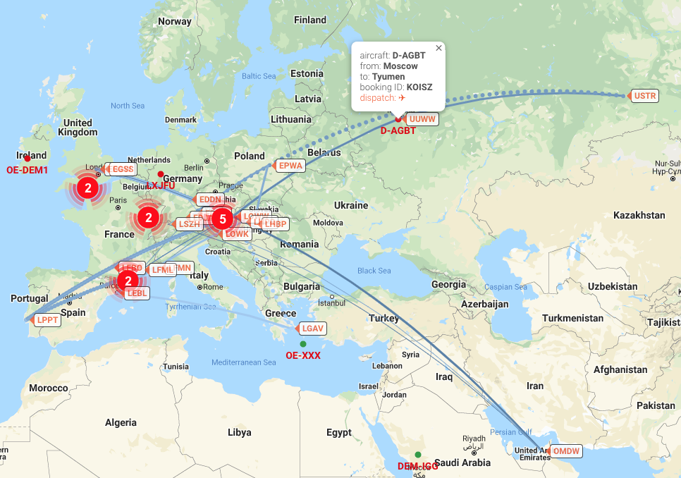 Schedule & Position on Map