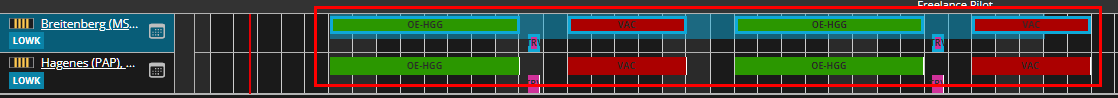 How to add repetitive mixed duties to a crew member and how to copy them other members