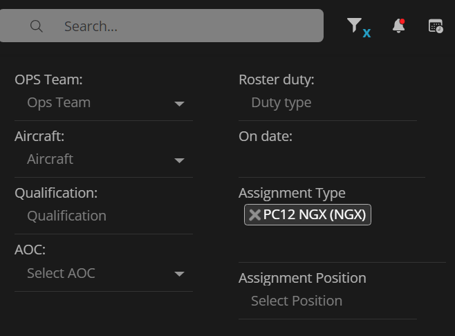 Crew Availability Calculation on the Roster