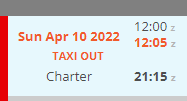 TAXI OUT